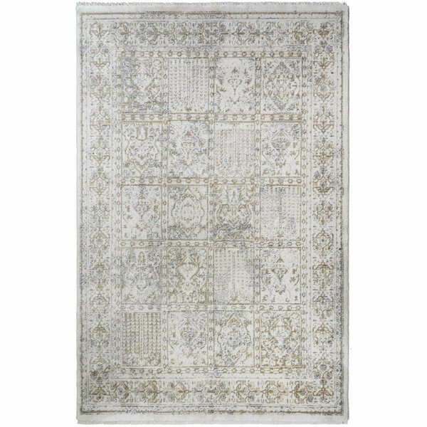 Sleep Ez 5 ft. 3 in. x 7 ft. 1 in. Oxford Creswell Area Rug - Ivory SL3082224